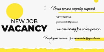 job for sales persons