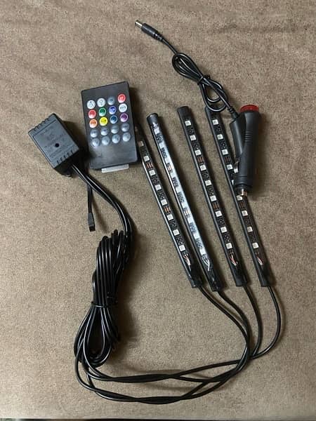 atmosphere lights for car with remote 0