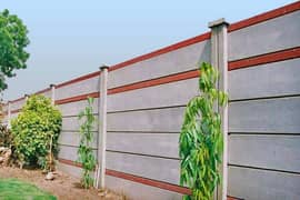 Boundary wall, Garden benches