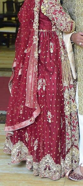 very heavy fully handmaded Bridal lehnga 1