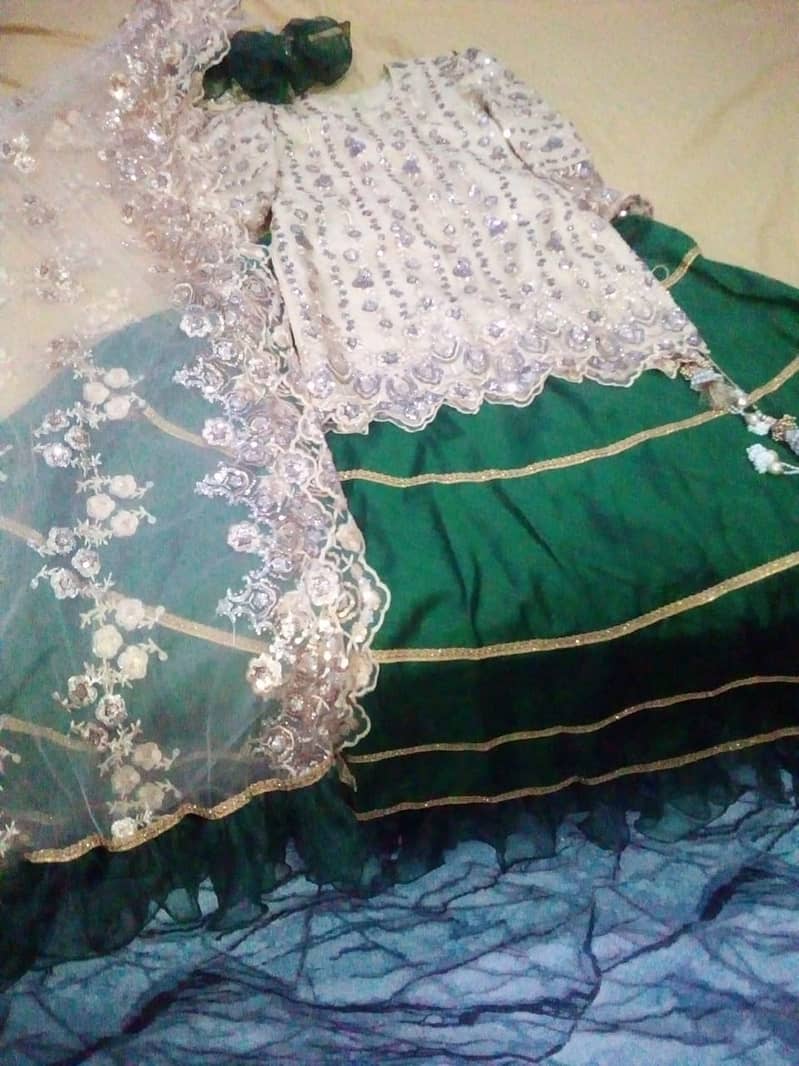 net shurt and net dupatta and very nice cloth lehnga with orgenza frel 0
