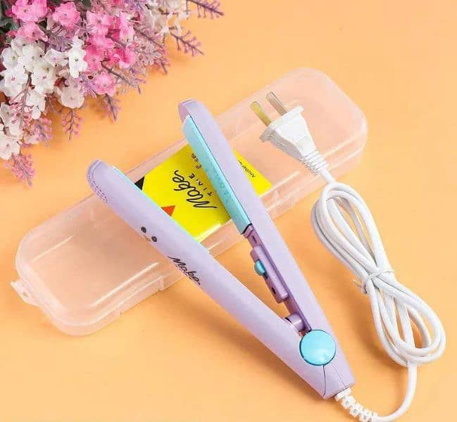 portable Mini hair straightener 0