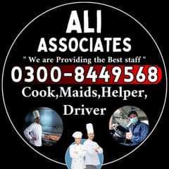cook,driver,helper,maids,couple