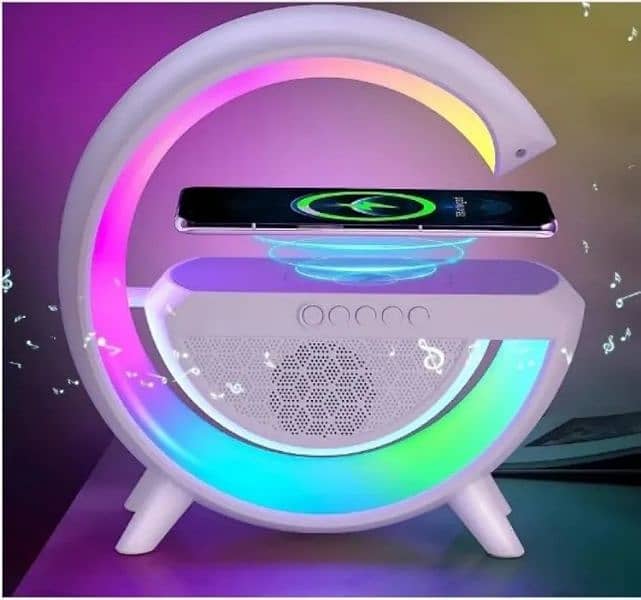 G Shaped Lamp bt 2301 portable speaker with RGB Colourfull Lights 6