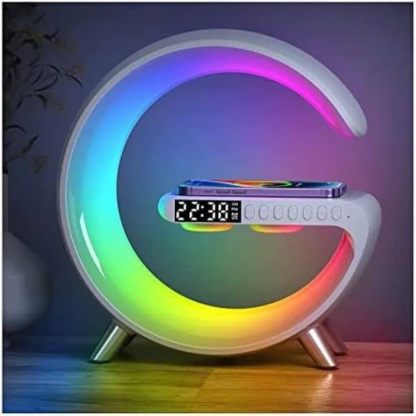 G Shaped Lamp bt 2301 portable speaker with RGB Colourfull Lights 7