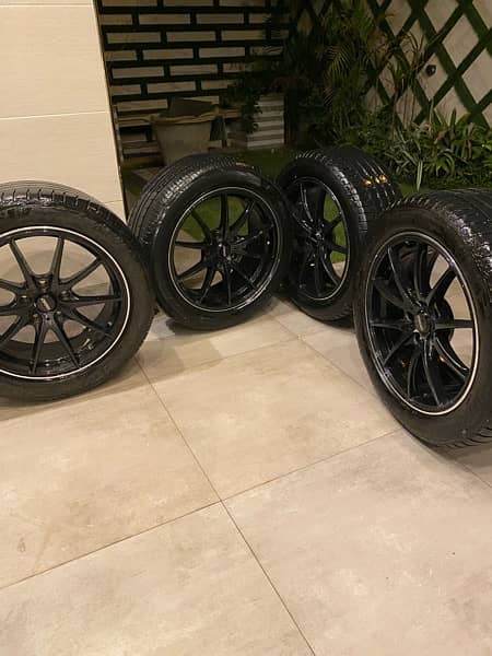 17 inch rays with tyres 1