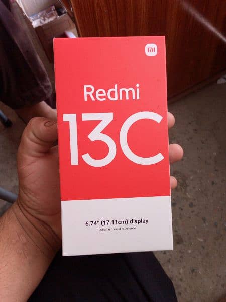 Redmi 13 c complete box 10 by 10 condition 6