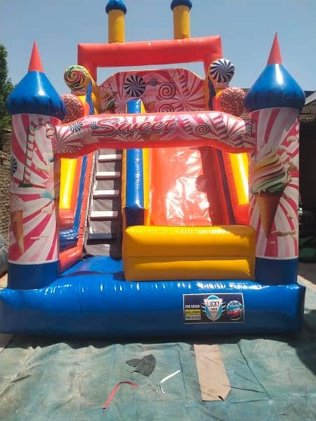 token rides jumping castle jhuly slides kids kiddi 6