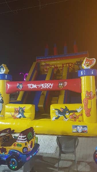 token rides jumping castle jhuly slides kids kiddi 10