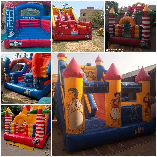 token rides jumping castle jhuly slides kids kiddi 13