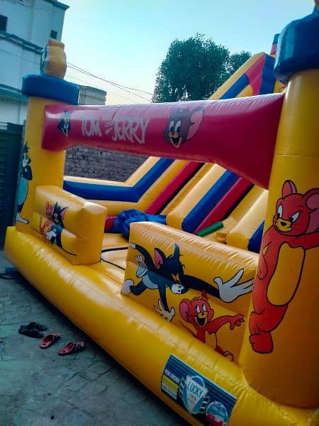 token rides jumping castle jhuly slides kids kiddi 17