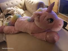very big unicorn stuffed toy