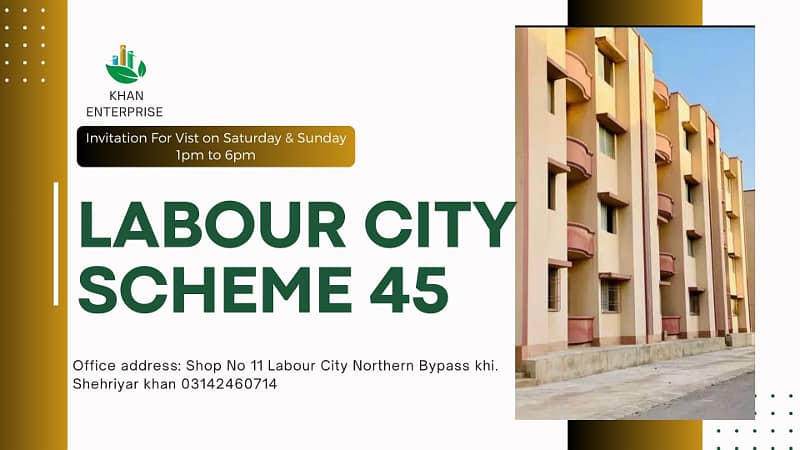 Flat For Sale Labour Square Labour colony Labour cityNorthern Bypass Karachi 0