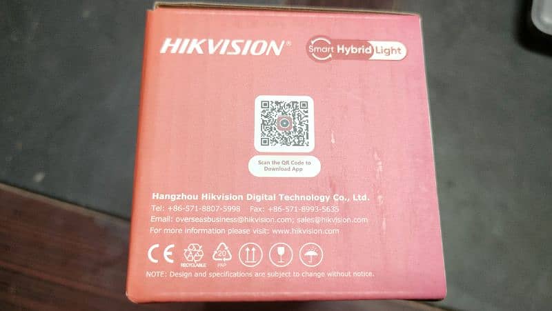 Hikvision night color + voice camera 3