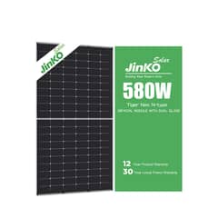 Jinko | N-type | Bifacial | 580W solar panels
