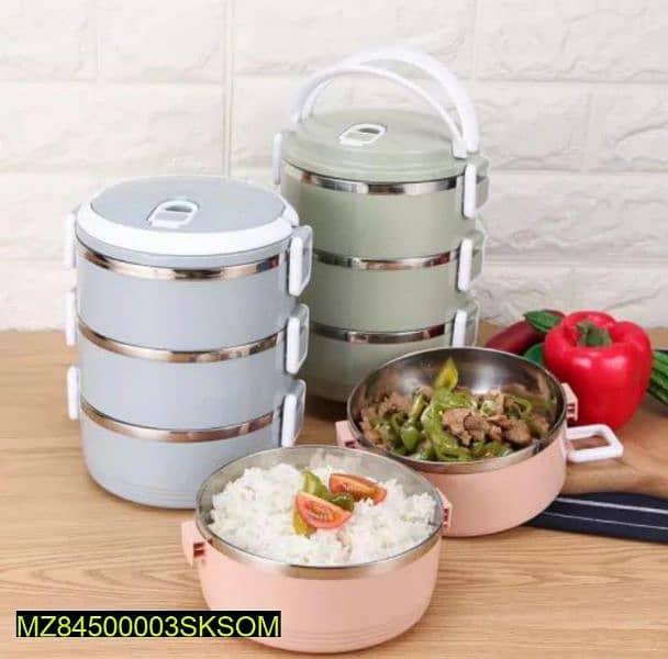 3tier tiffin in steal 1