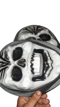 Horror Face mask trending item premium quality black and white color
