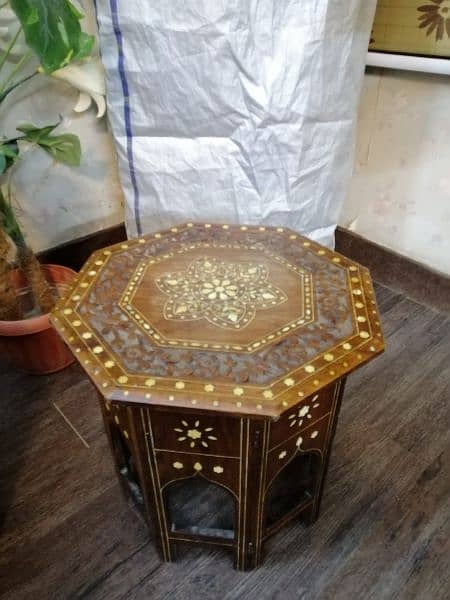 vintage antique solid wooden side tables 6