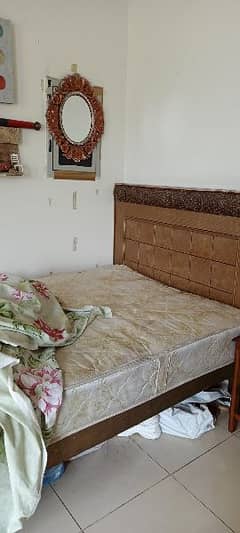 Single Bed Along With 9 inch spring mattress available