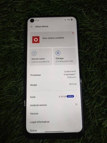 ONE PLUS N200 5G 4+3 GB -64 GB AMERICAN STOCK PTA APPROVED WITH BOX 6
