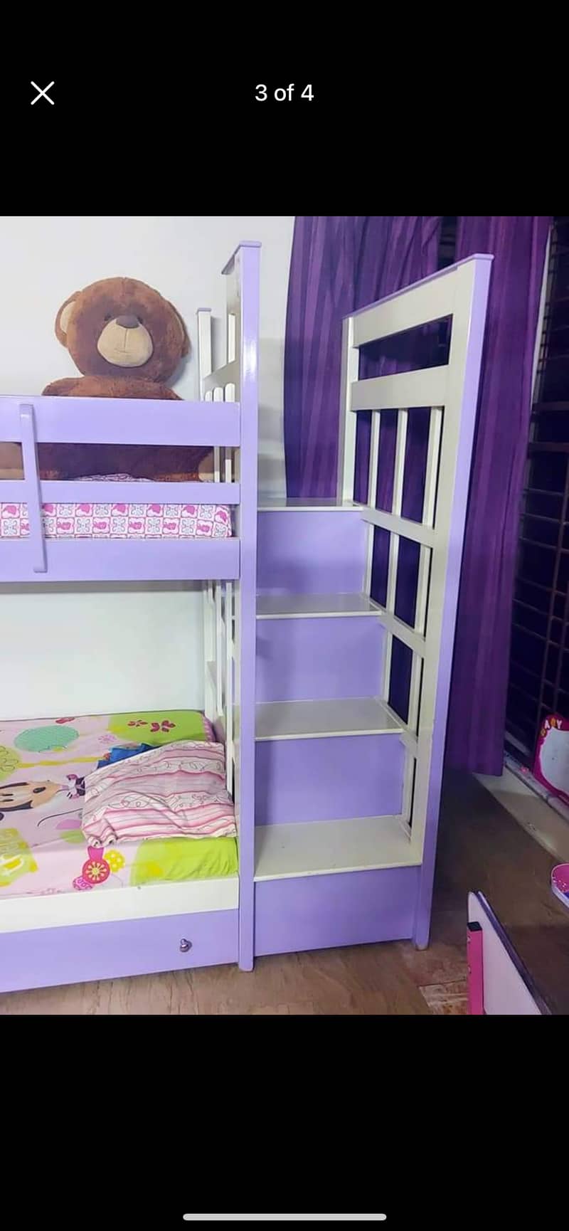 Stylish Solid wood (not ply wood) kids bunk bed 1