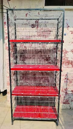 Galvanized Angle 4 portions folding cage for sale in new condition