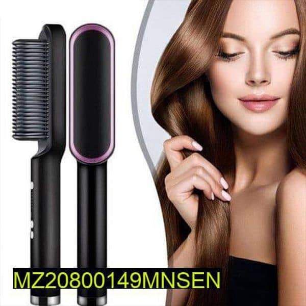 Heat Control Straightener Brush 1