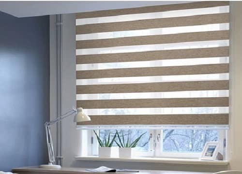 window blinds zebra woooden Blinds decent office and home collection 4