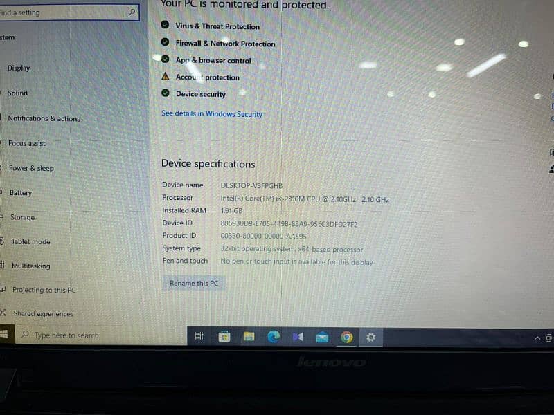 Lenovo Laptop for sale 10/09 lush condition for sale 0