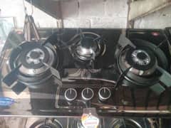 three burner LPG+NG non magnet steel tap