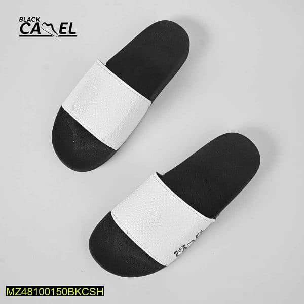 black camel cobra texture slide white 0