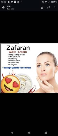 zafran whitening cream
