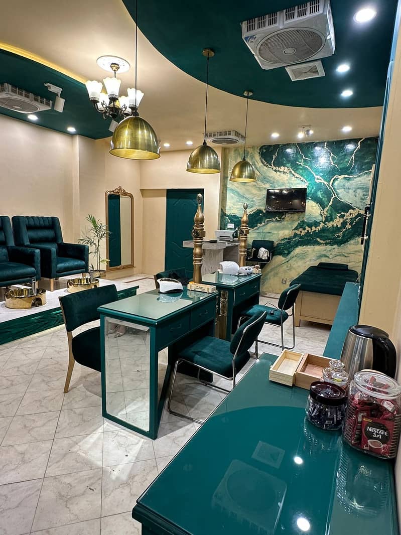 Fully Furnished Nail Salon for Sale in Lahore Gulberg 3