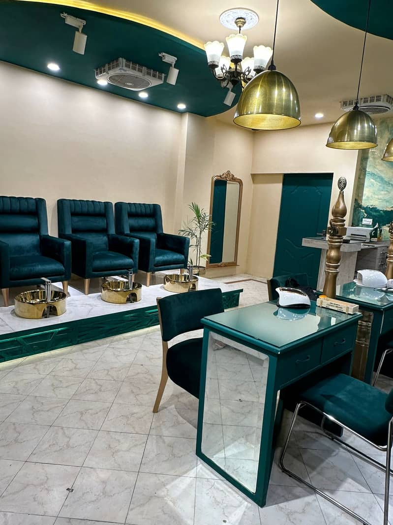 Fully Furnished Nail Salon for Sale in Lahore Gulberg 4