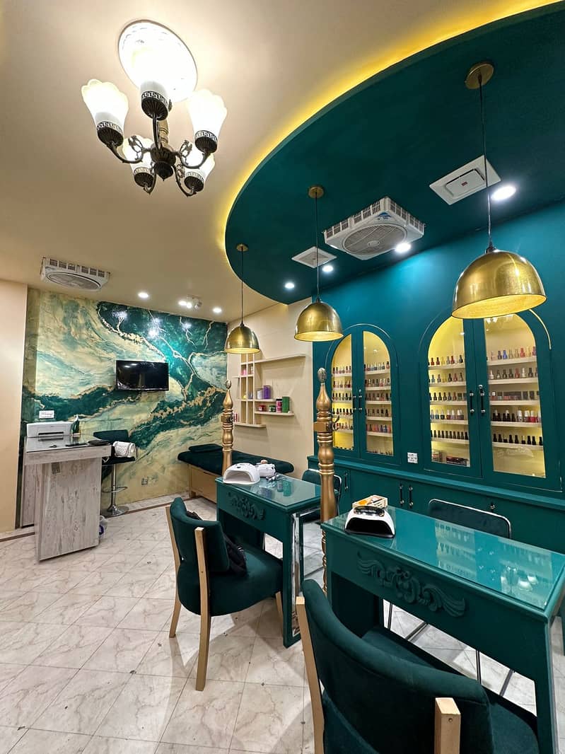 Fully Furnished Nail Salon for Sale in Lahore Gulberg 5