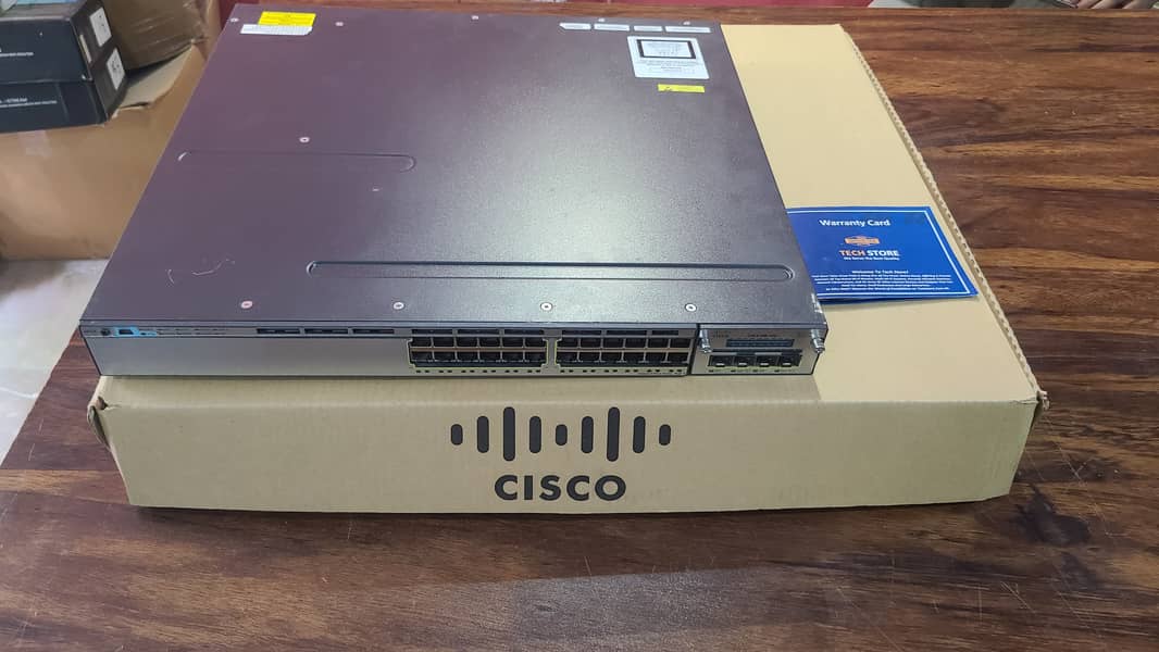 Cisco Catalyst 3750-X 24-Port Gigabit + 10G PoE Switch (With Box) 7