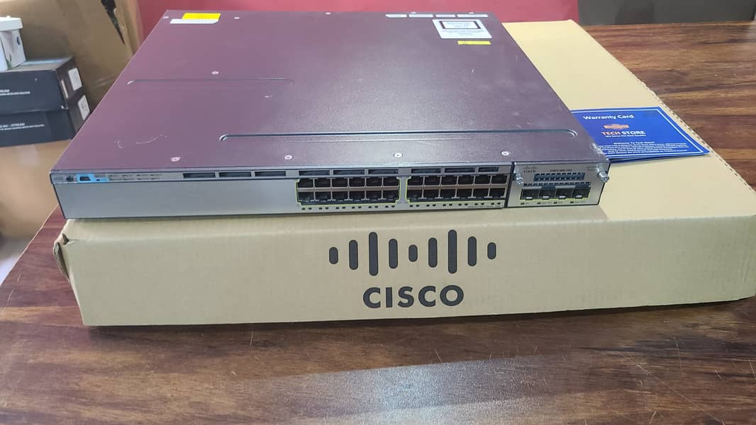 Cisco Catalyst 3750-X 24-Port Gigabit + 10G PoE Switch (With Box) 8