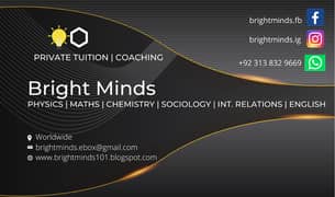 Private Tuition in Islamabad | Physics | Maths | Chemistry | English