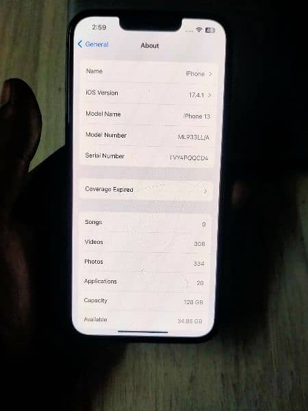 I phone 13 jv non pta 128gb All ok Only Cell 6