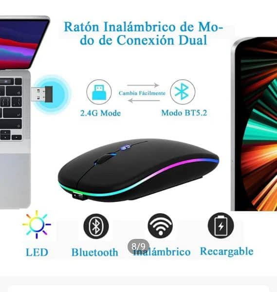 This Ultra Slim Dual Mode Bluetooth mouse is the perfect 5