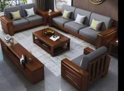 solid wood luxury sufa set: