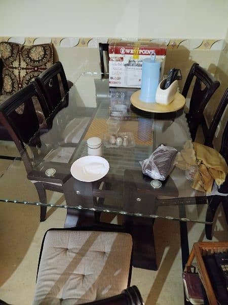 tempered glass top dinning table 0
