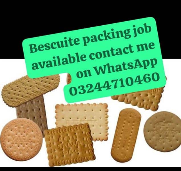 Bescuite packing job available 0