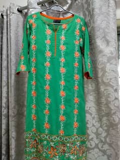 Brand: Rang Ja (Karandi Kurta with Simple Green tites)