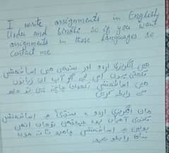 professional English, Urdu, sindhi any thing write in lowest budget 0