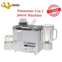 Panasonic Juicer Machine 3in1, Juicer-Blender-Grinder, 1 Year Warranty