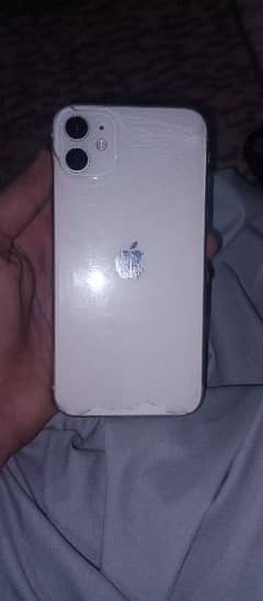 Iphone 11 64 gb Only back glass is broken and all phone is clear