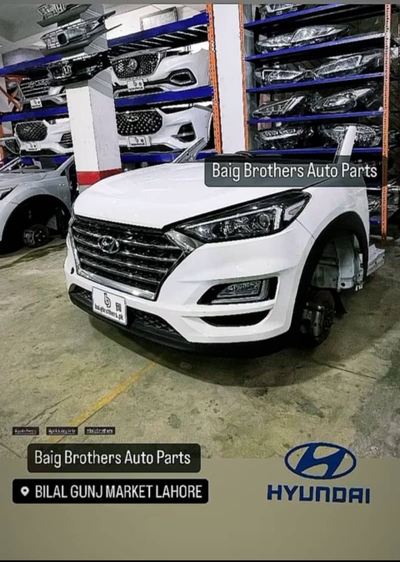 Hyundai Elantra Tucson HRV kia Stonic Sonata Bumper Fender Grill Lite 2