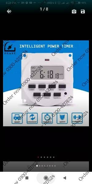 Digital Timer Socket Switch LCD Timing Programmable Outlet Sw 8