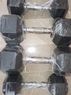 IMPORTED HEX DUMBELLS